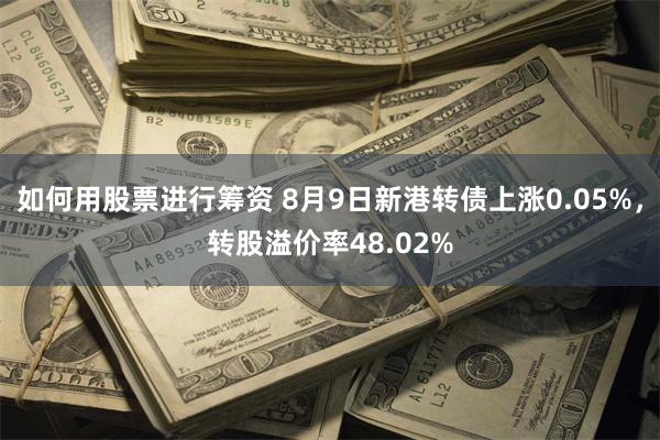 如何用股票进行筹资 8月9日新港转债上涨0.05%，转股溢价率48.02%