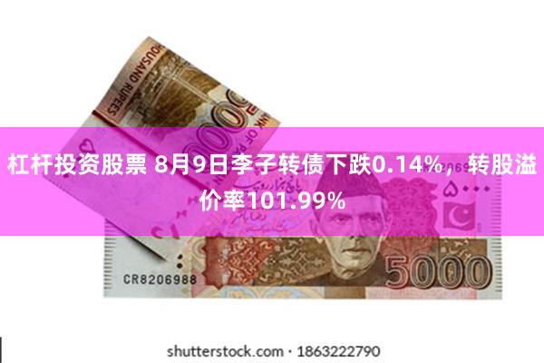 杠杆投资股票 8月9日李子转债下跌0.14%，转股溢价率101.99%